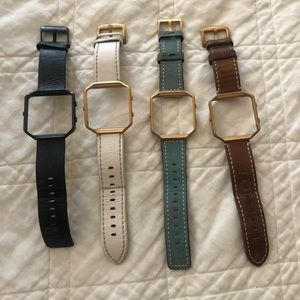 Leather Fitbit blaze replacement bands
